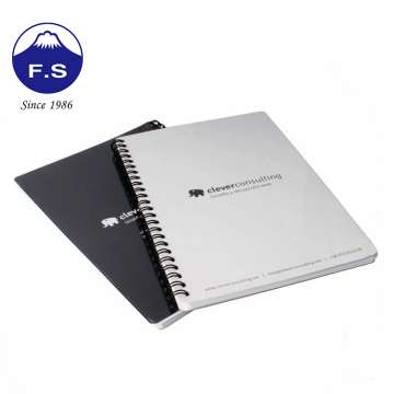Custom Wire Cardboard Cover A5 Black Spiral notebook